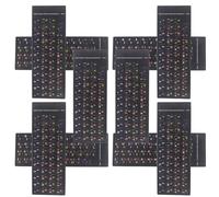 KICHOUSE 10 Sheets of Ultra-thin Pvc Keyboard Covers with High-definition Printing, Multi-language English, Russian, and Hebrew Stickers for Laptop and Computer Keyboards, for Study