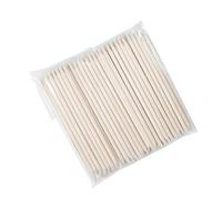 KICHOUSE 100 Pcs Wooden Nail Cuticle Pushers Pointed and Flat Ends Lightweight Nail Art Tools for Dead Skin Grinding and Cleaning in Beauty Shop and Pedicure Use