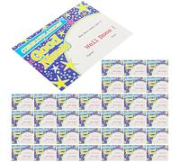 KICHOUSE 100pcs A6 Award Certificates Blue Small Recognition Paper Thick English Award Certificates for Elementary School Classroom Prizes and Kindergarten Rewards