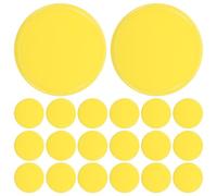 KICHOUSE 100pcs Colored Round Game Chips for Plastic Blank Counters for Learning Counting Sorting Classroom Teaching Aids and Party Rewards