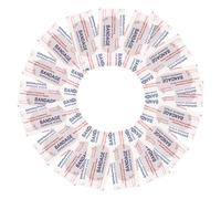 KICHOUSE 100pcs Fabric Breathable and Flexible Small Wound Care Stickers for Finger and Knuckle Protection First Aid Disposable Hemostatic Patches