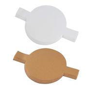 KICHOUSE 100pcs Natural 9-inch Round Non-Stick Silicone Baking Paper Cake Pan Liners Parchment Sheets for Oven Baking and Pastry Preparation