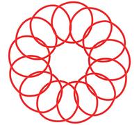 KICHOUSE 100pcs Tiny Elastic Hair Bands Hair Ties Elastics Soft Nylon Rubber Bands Creative Fashion Gorgeous Style Easy to Use Fix for Many Occasions