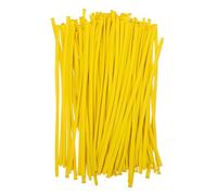 KICHOUSE 100pcs Yellow Latex Strip Balloons for Party Decorations DIY Twisting Balloons for Weddings Birthdays and Celebrations and Photo Props