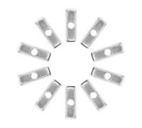 KICHOUSE 10pcs 10pcs M3 Rectangular Retainer Plates Compatible with V0 V0.1, Metal Mounting Washers for Aluminum Extrusion, 3d Printer Hardware