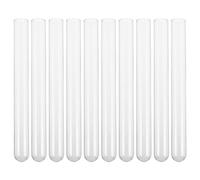 KICHOUSE 10pcs 16x150mm Borosilicate Glass Test Tubes with Rounded Base and Flat Rim for Laboratory Use, for Sample and Chemical Solutions, for Rapid Visual Assessment and Easy Liquid