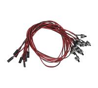 KICHOUSE 10pcs Atx Computer Cord Power Button Switch for Desktop Cable Replacement