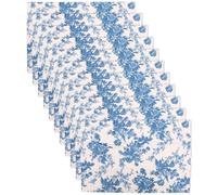 KICHOUSE 10pcs Blue Flower Bouquet Wrapping Sheets Paper Packaging Paper for DIY and Wrapping Boxes Classic Elegant Style Not Easy to Tear 50x76cm