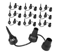 KICHOUSE 10Pcs Electric Inflator Adapter Versatile Nozzles for Inflating Deflating Compatible with Vacuum Compression Bags for Home Car Outdoor Use