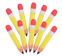 KICHOUSE 10pcs Giant Inflatable Crayon Pencil Balloons for Party Decorations PVC Pencil Shaped Photo Props Yellow for Birthdays Halloween Classroom and Indoor Outdoor Use