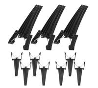 KICHOUSE 10pcs High Crown Volumising Hair Clips for Women Lightweight Plastic Bangs Root Lifter with 8-shape Design, No Crease Volume Clips for Natural Puff at Parties and Daily Use