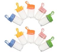 KICHOUSE 10pcs Insect Observation Jars Portable Flip Lid Bug Collector Boxes for Outdoor Exploration Science Learning Kit with Hanging Display Lightweight Plastic Specimen Containers for