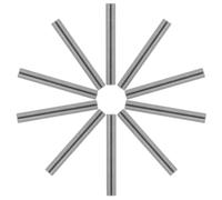 KICHOUSE 10pcs Iron Electrolyzer Rods for Water Testing Electrolysis Machine Iron Bars Electrolyte Testing Kit for Drinking Water Quality Analysis