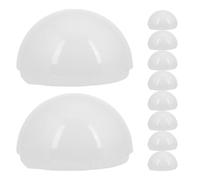 KICHOUSE 10pcs LED Bulb Cover LED Vanity Light Globes 3.94x3.94x2.36inch PC Hemispherical Modern Sleek Soft Lighting Easy Replacement for Bedroom Bathroom
