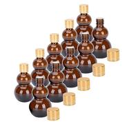 KICHOUSE 10pcs Mini Wine Bottles Droppers Leakproof and Portable for Whiskey Medicinal Liquor Essential Oils Dispensing