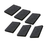 KICHOUSE 10pcs Nano Emery Cleaning Sponges for Kitchen Alumina Grit Scrubbers Black Thin Multi-purpose Household Dish Sponges with Bacteria Inhibition and Quick