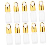 KICHOUSE 10pcs Refillable Glass Dropper Bottles Essential Oils Containers for Liquid Dispensing for Aromatherapy and Custom Blends Portable and Design