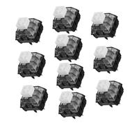 KICHOUSE 10pcs White Mechanical Gaming Keyboard Switches High Durability Clicky Keyboard Shafts with Noise Reduction Rapid Activation and Tactile Feedback for Precise Typing and Intensive