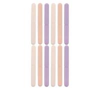 KICHOUSE 12pcs Flat Paddle Concealer Brush with Synthetic Fibres and Plastic Handle, round Shape Makeup Tool for Spot Covering and Lip Tint Smudge, for Makeup Artists in Cold Seasons