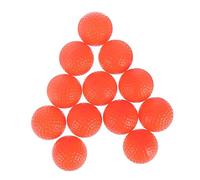 KICHOUSE 12pcs Indoor Practice Golf Balls Orange Lightweight Training Aids Soft Exercise Field Balls for Golf Control and Skill Improvement