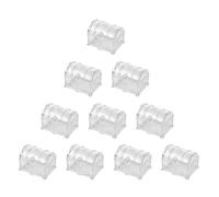 KICHOUSE 12pcs Mini Pirate Treasure Chest Favor Box with Versatile Storage and Reusable Pp Material, Vintage Style Party Favors for Birthdays and Holiday Celebrations