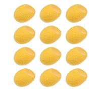 KICHOUSE 12Pcs Natural Silkworm Cleaning Silk Balls for Face Cleansing, Yellow Natural Silk Balls Suitable for Gentle Facial Exfoliation and Skin Care