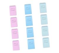 KICHOUSE 12pcs Spiral Coil Notepad Set with Binder Ring Design, Simple Creative Paper Memo Pads for School Supplies and Home Use, Portable A7 Notebooks for Students Random Color