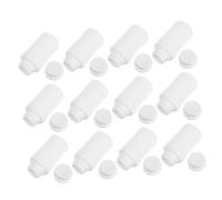 KICHOUSE 12pcs Wide Mouth Lab Reagent Bottles Plastic Leak Screw Cap Sample Containers Reusable Chemical Storage for Laboratory and Industrial Use
