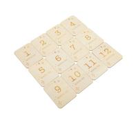 KICHOUSE 12pcs Wooden Wooden Discs Monthly Commemorative Cards for Photo Props Milestone Cards for Counting down