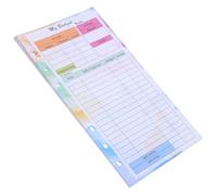 KICHOUSE 14 Sheets Budget Notebook Refills 6-Hole 6Ring Binder Design Portable Thickened Paper Prevents Ink Bleeding Colorful Stylish Design for Work and Travel Budget Sheets for Binder
