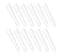 KICHOUSE 150pcs Non-Slip Silicone Eyelash Tweezers Tip Covers Protective Caps for Elbow Tweezers Grafting Extensions Replacement Soft Head Covers for Beauty Use