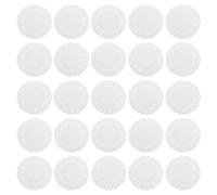 KICHOUSE 150pcs White Paper Doilies 7.5 Inch and Oval Baking Parchment Circles with Elegant Lace Design for Frying and Baking Oil Absorption Versatile Usage for Cakes Desserts