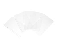 KICHOUSE 15pcs PVC Storage Bags with Zipper Closure Lightweight A6 Ticket Zipper Pouch for Storing Receipts and Rulers, for Travel and Study Organisers