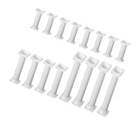 KICHOUSE 16pcs Cake Pillars Set Roman Column Supports for Tiered Cakes Medium 12.5cm Large 17cm Small 7.5cm for Wedding and Birthday Party Decorating