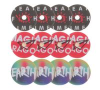 KICHOUSE 18pcs Car Air Freshener Vent Clips Retro Record Player Design Pe Material Disc Shape Easy to Install and Replace for Long Trips and Car Decor Versatile Use