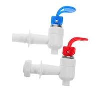 KICHOUSE 1pair Plastic Water Cooler Spigot with Valve Temperature Dispenser Faucet for Dispensing and Office Splashproof Design Compatible with Various Water Coolers