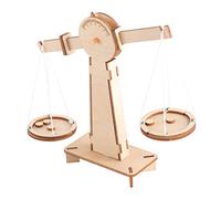 KICHOUSE 1PC DIY Wooden Balance Scale Educational Weighing Supply for Engaging Parent Interactive Activity present for Smooth Texture for