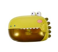 KICHOUSE 1Pc Electric Dinosaur Bubble Machine for Cartoon Shower Automatic Bubble Dispenser Fun Bathing Accessory Wall Mounted for Smooth Surfaces Like and Tiles