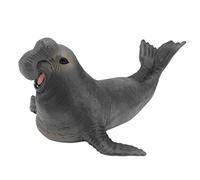 KICHOUSE 1Pc Realistic Jumbo Elephant Seal Model Educational for Cognitive Learning Adorable Dark Gray Decoration for Animal Lovers
