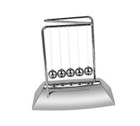 KICHOUSE 1Pc Z Shaped Newton Cradle Desktop Dynamics Experiment Tool for Premium Mirror Finish Balance Balls for Learning Physics and Enhancing Imagination