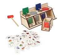 KICHOUSE 1Set DIY Educational Trash Sorting Fun Learning Game for Early Education Develops Fine Motor Skills Analytical Thinking Wooden Design present