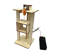 KICHOUSE 1Set DIY Wooden Elevator for Educational Craft Project for Early Learning Fun Stem Activity Enhances Practical Skills and Creativity for Boys