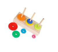 KICHOUSE 1set Level Hanoi Tower and Girls Learning Toys Stacking Blocks for Boys Girls