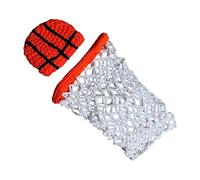 KICHOUSE 1set Newborn Photography Props Knitted Basketball Costume Net Comfortable Suit for Photoshoots for Festivals and Special Occasions