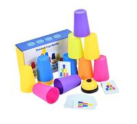 KICHOUSE 1Set Stacking Cup Game for Stacking Cups with for Educational Play Enhancing Color Recognition and Social Skills