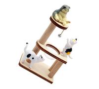 KICHOUSE 1Set Tree Model Dollhouse Furniture Realistic Cat Post and Ornament for DIY Decor and Photo Props Miniature Cat House for Indoor Cats