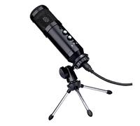 KICHOUSE 1Set USB Condenser Microphone Noise Reduction Gaming Mic with Stand Data Cable for Live Streaming Recording and Podcasting Sound for Laptop