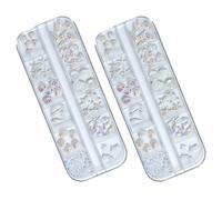 KICHOUSE 2 Boxes Summer Ocean Nail Charms for Nails with 12-grid Design Including Seashells Sea Stars Pearls Coconut Tree Pieces and Daily Wear