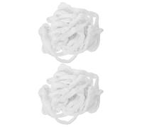 KICHOUSE 2 Pack Cotton Roll Strips for Hair Perms and Salon Use High Absorbency Cotton Strips for Protecting Hair Suitable for Manicures and Home Use White Rolls