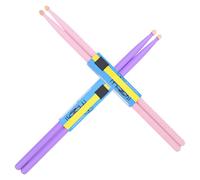 KICHOUSE 2 Pairs Maple Drum Sticks Wood Drumsticks Purple Drum Accessories with Good Sense of Gravity and Comfortable Feel for Beginners and Musicians Practicing Musical Styles